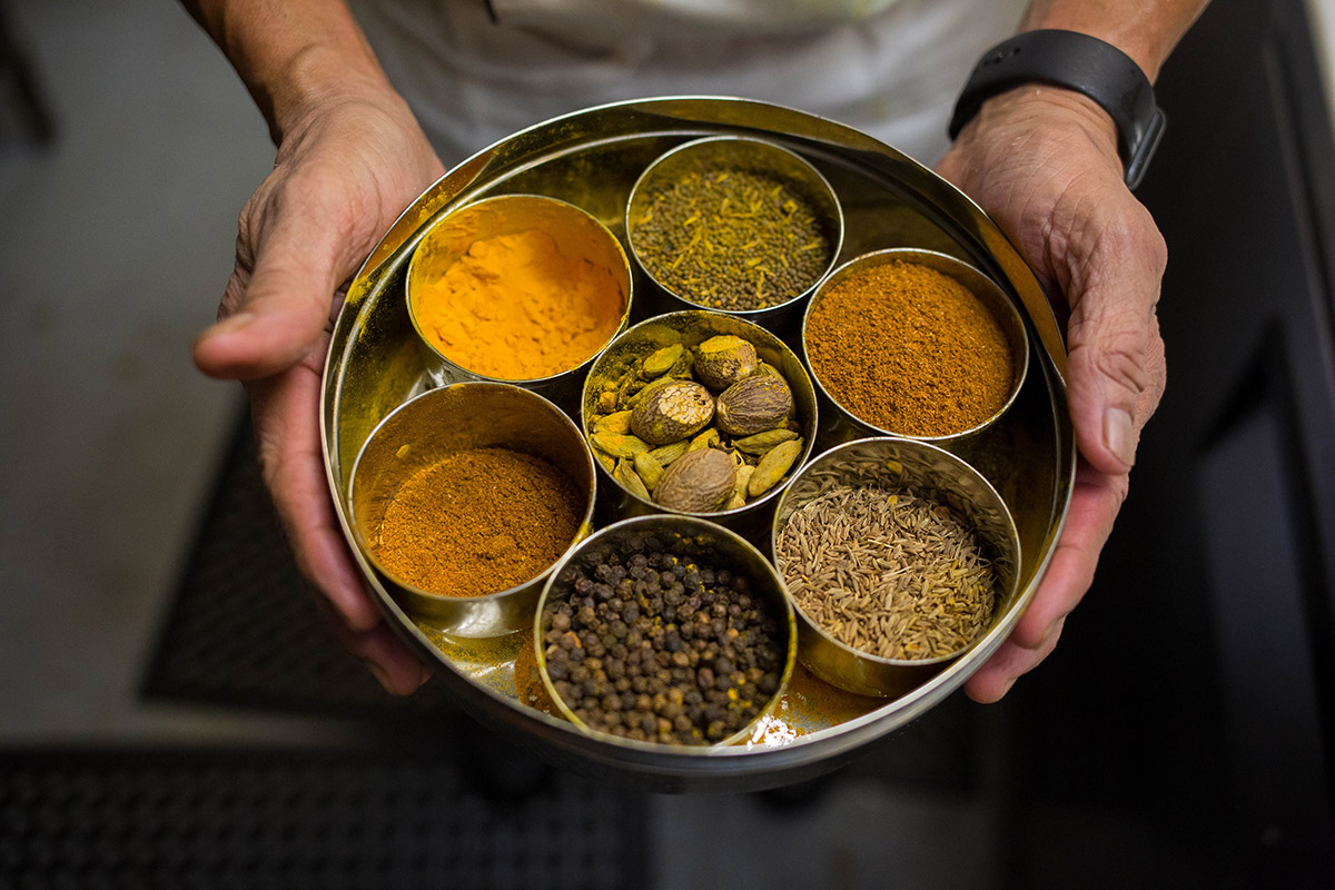 Spices used at Sidewalk Chef Kitchen