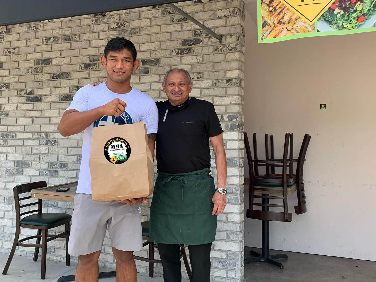 Aung La Nsang and Chef Shashank Agtey