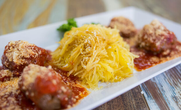 Turkey Meatballs and Spaghetti Squash